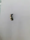 Titanium steel gradient gold with black sliding wheel design movable ring details Picture